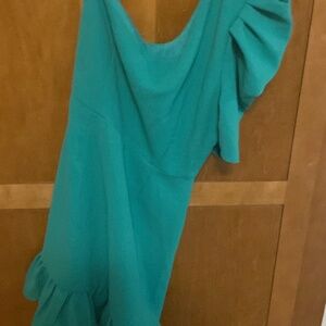 One shoulder mini dress